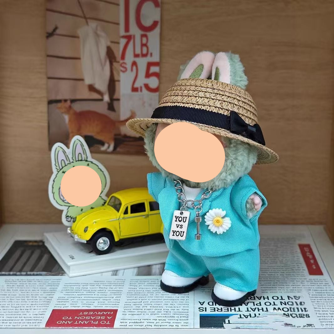 Labubo Outfits G-Dragon Suit Set Accessories Fashion Keychain Labubo Clothing Labubo Outfit