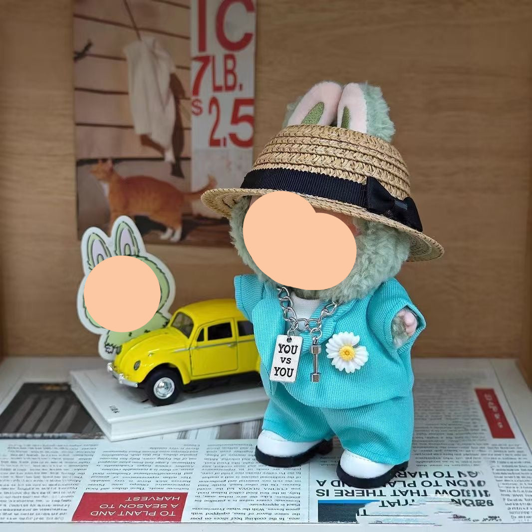Labubo Outfits G-Dragon Suit Set Accessories Fashion Keychain Labubo Clothing Labubo Outfit