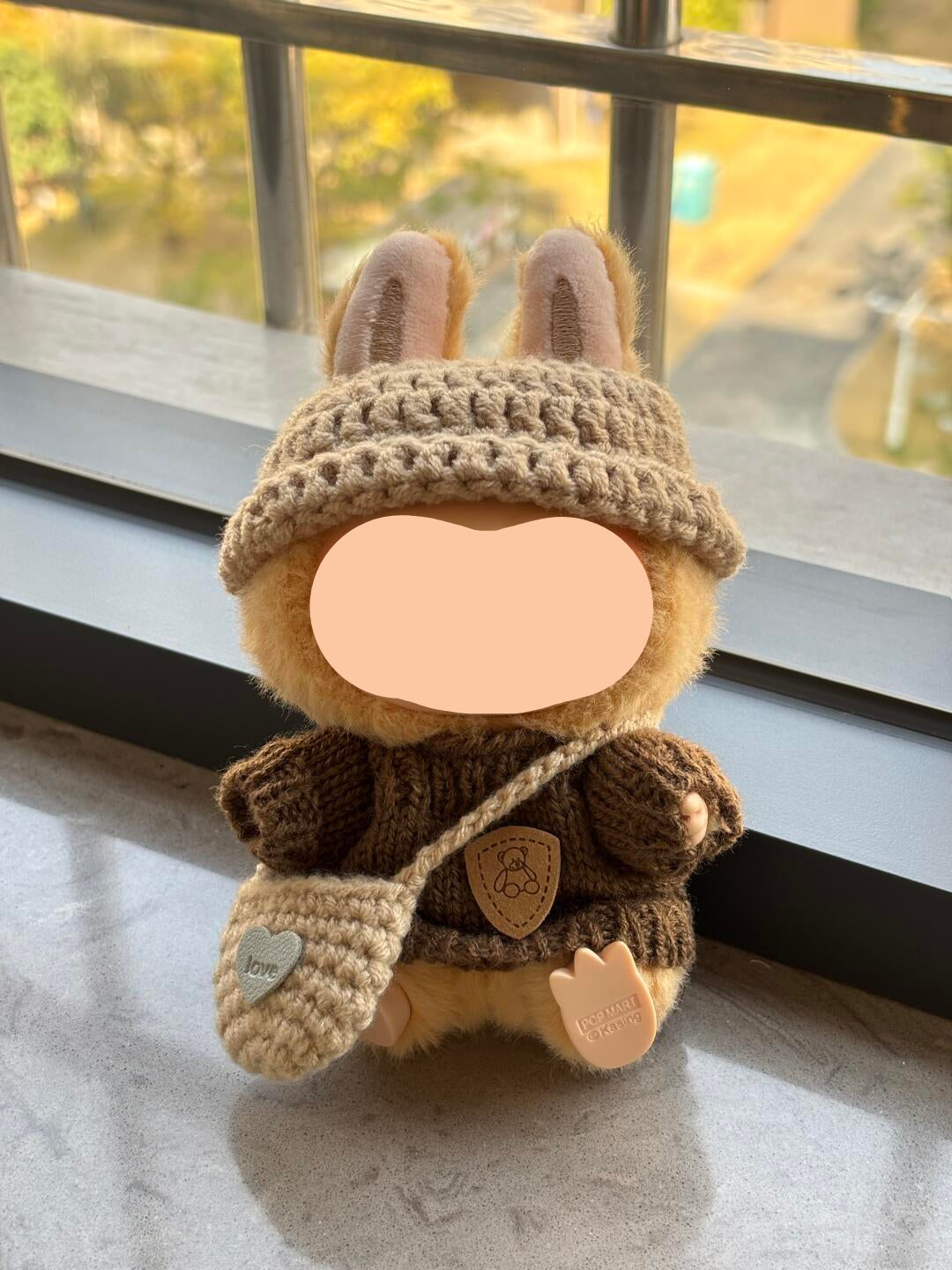 Labubo Outfits Crochet Set + Sweater Accessories Fashion Labubo Outfit Keychain Labubo Clothing