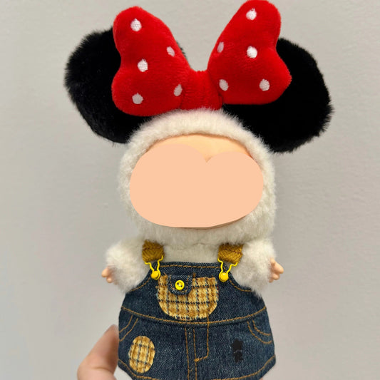 Labubo Have A Seat Clothes Denim overalls skirt Clothes Labubo Keychain Labubo Clothing