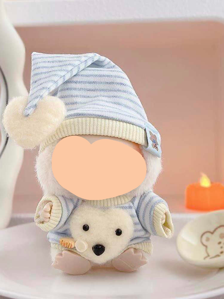 Labubo Outfits Beige Pajama Set Accessories Fashion Labubo Outfit Keychain Labubo Clothing