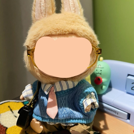 Labubo Clothes Sweater Vest + Khaki Pants Shirt Keychain Labubo Clothing Labubo Labubo Doll Clothes