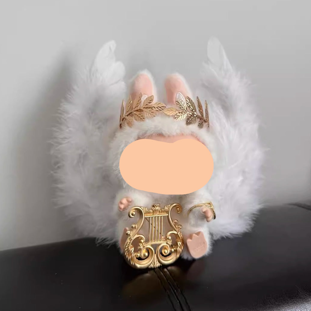 Labubo Have A Seat Clothes Angle with Ring Hair Accessoires Labubo Keychain Labubo Clothing Clothes Labubo Keychain Labubo Clothing