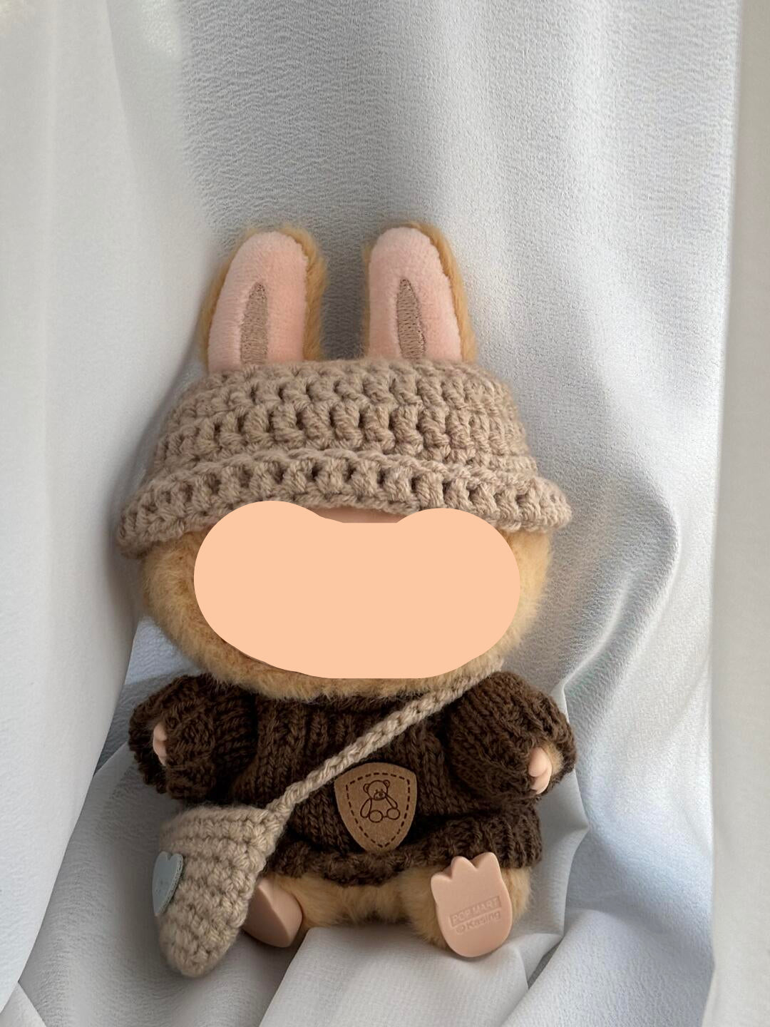 Labubo Outfits Crochet Set + Sweater Accessories Fashion Labubo Outfit Keychain Labubo Clothing