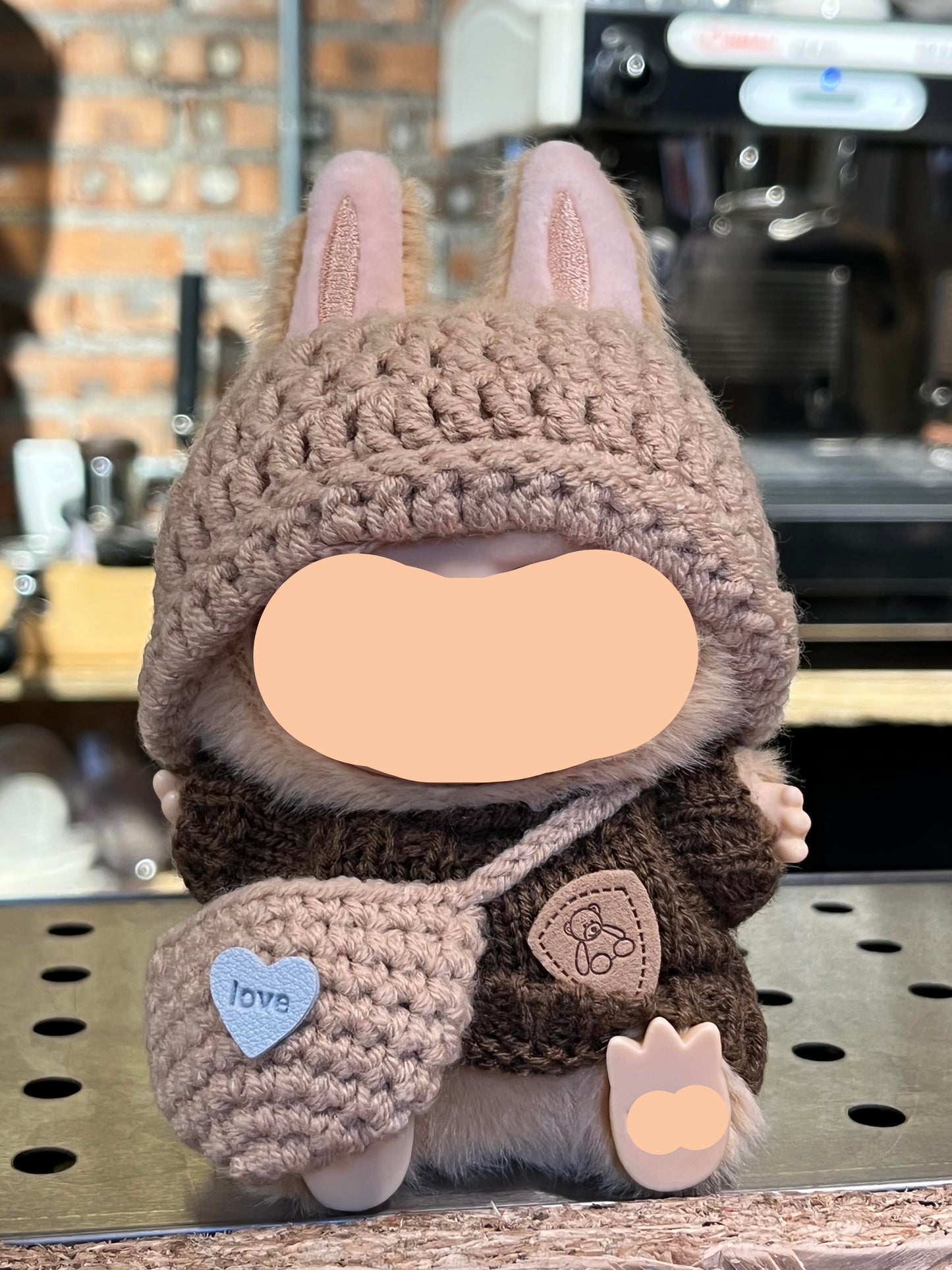 Labubo Outfits Crochet Set + Sweater Accessories Fashion Labubo Outfit Keychain Labubo Clothing