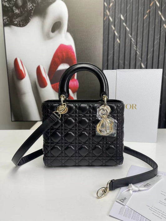 luxury Lady Medium Black Bag 24cm
