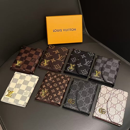 LV الفاخرة & مجموعة محفظة مدمجة مستوحاة من GG-Monogram