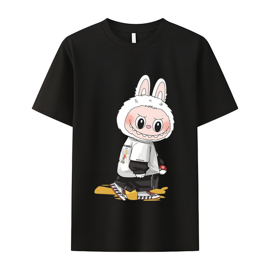 Cool Labubu The Monsters Crew Neck Krk krátký rukáv tričko pro Labubu Lover dárky pro přítelkyni