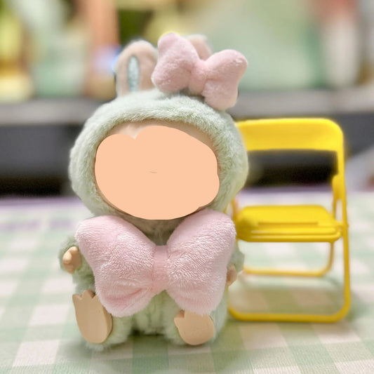 Summer Labubo Clothes Marie Cat Bow Girl Labubo Outfits Keychain Labubo Clothing