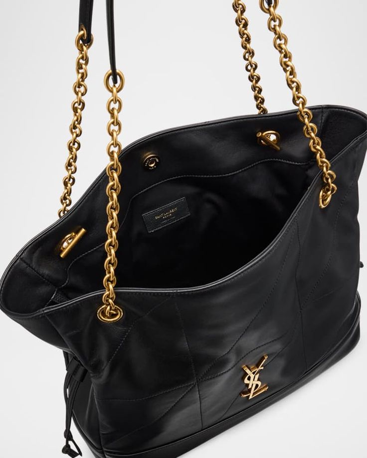 luxury SAINT LAURENT Chain Leather Shoulder Bag