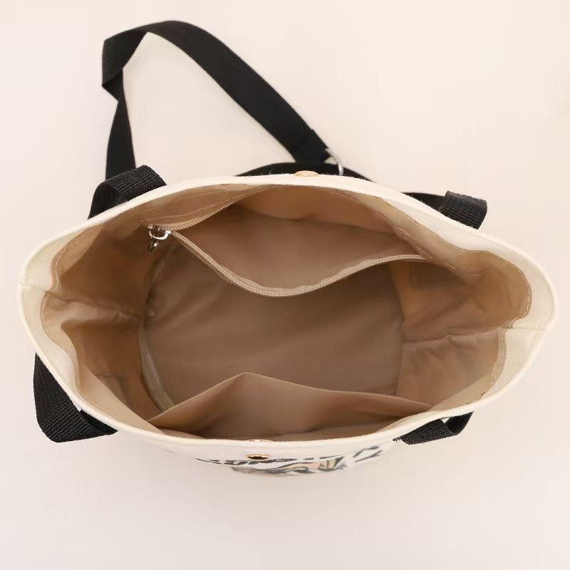 Labbubu Canvas Tote Bag – Cute, Spacious & Versatile!