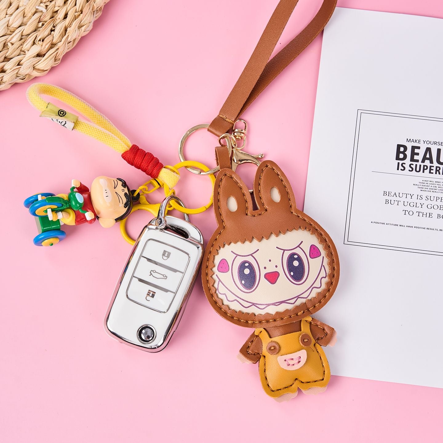 Labubu Leather Keychain — DIY or Ready-Made