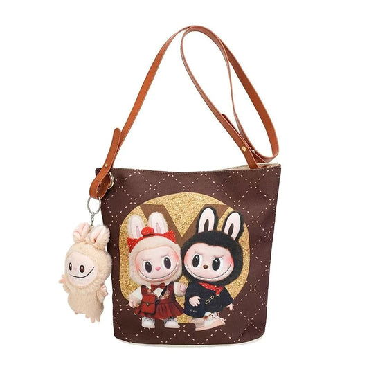 Labubu Canvas Bucket Bag – Stylish & Practical