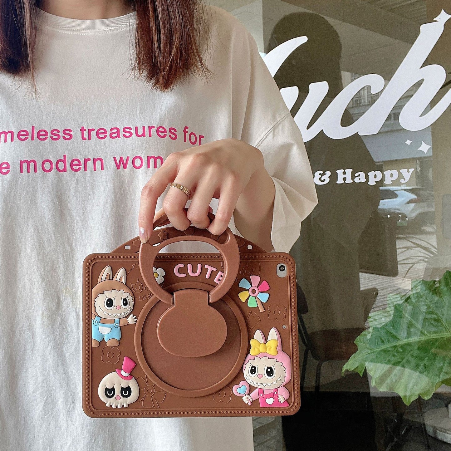 Cute Labubu iPad Silicone Case
