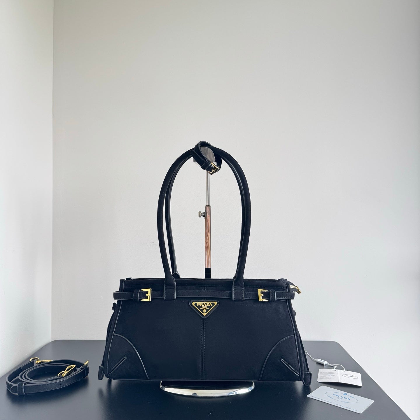 Luxury velvet leather bag