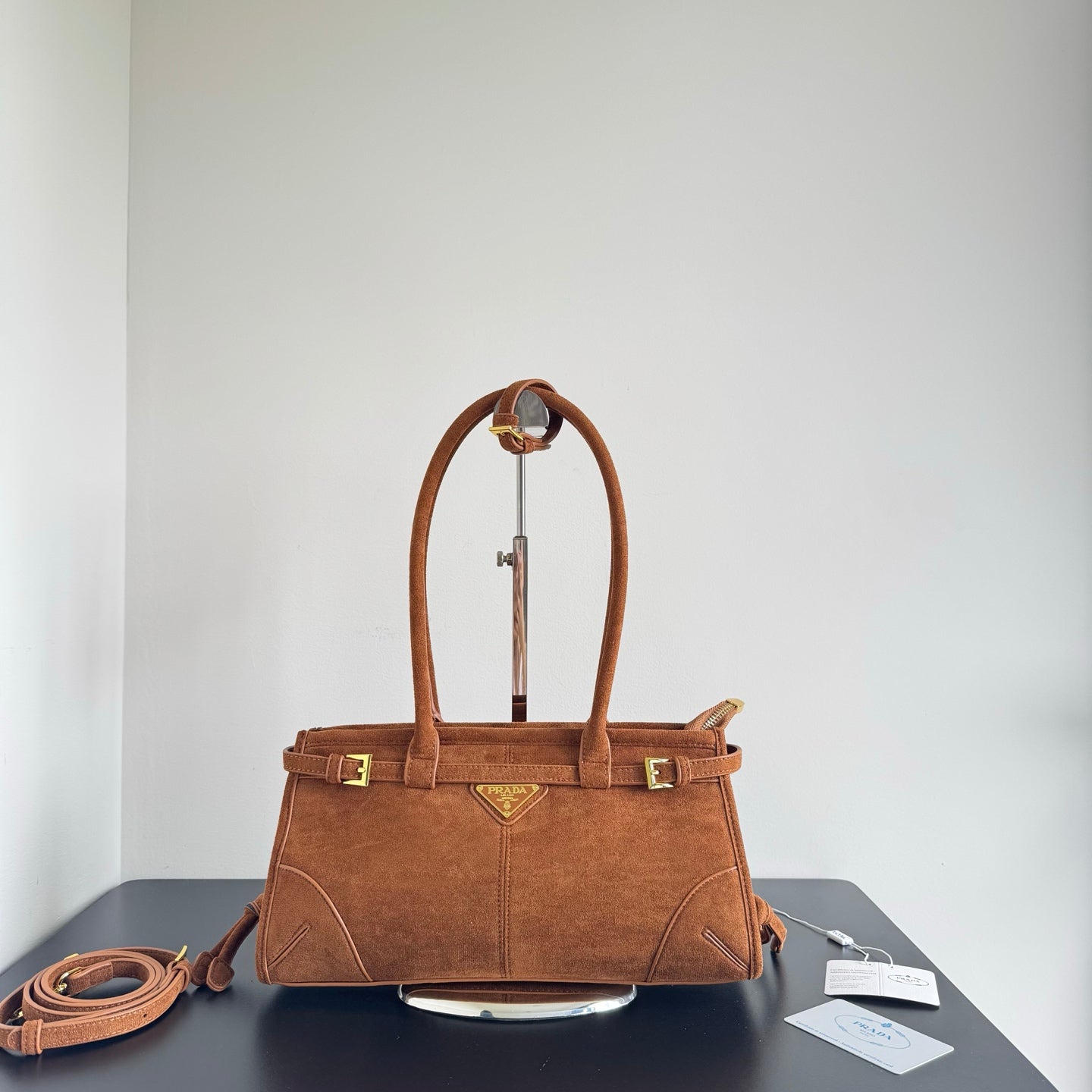 Luxury velvet leather bag