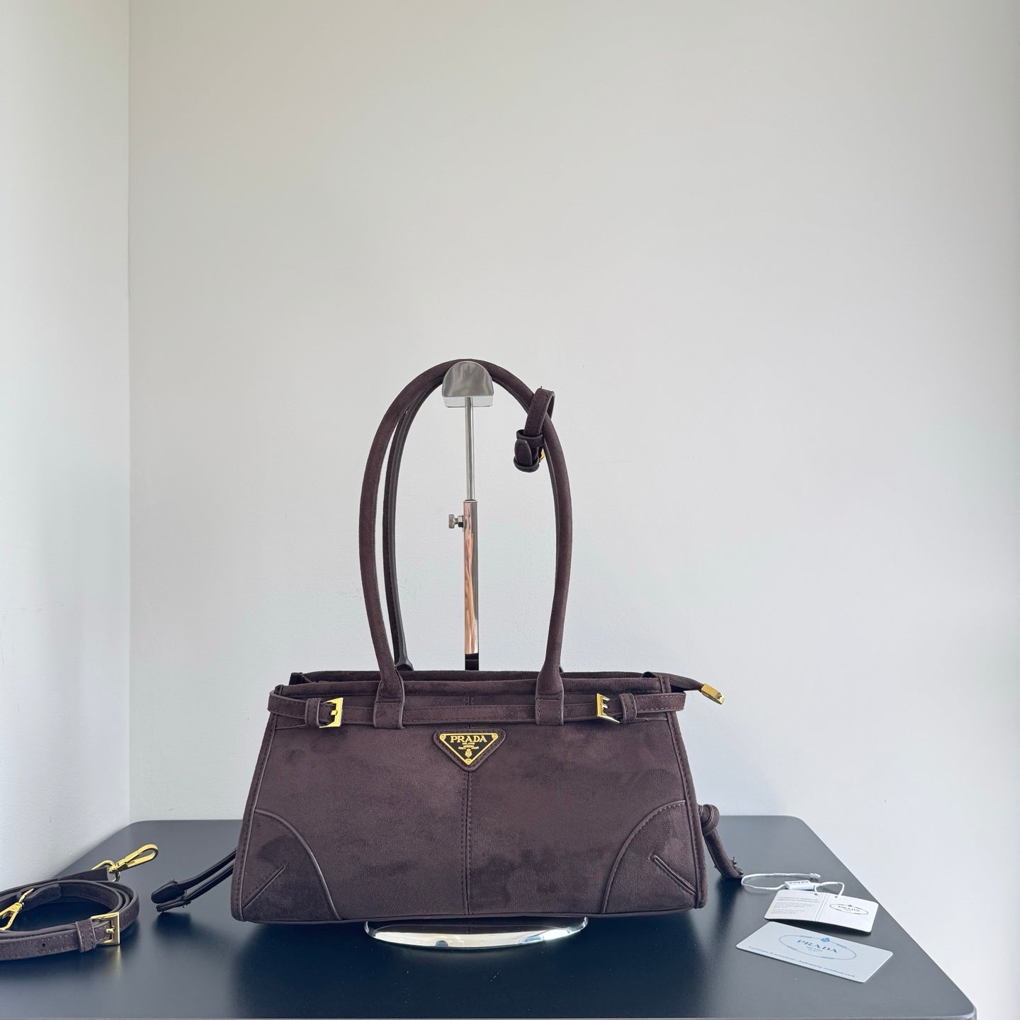 Luxury velvet leather bag