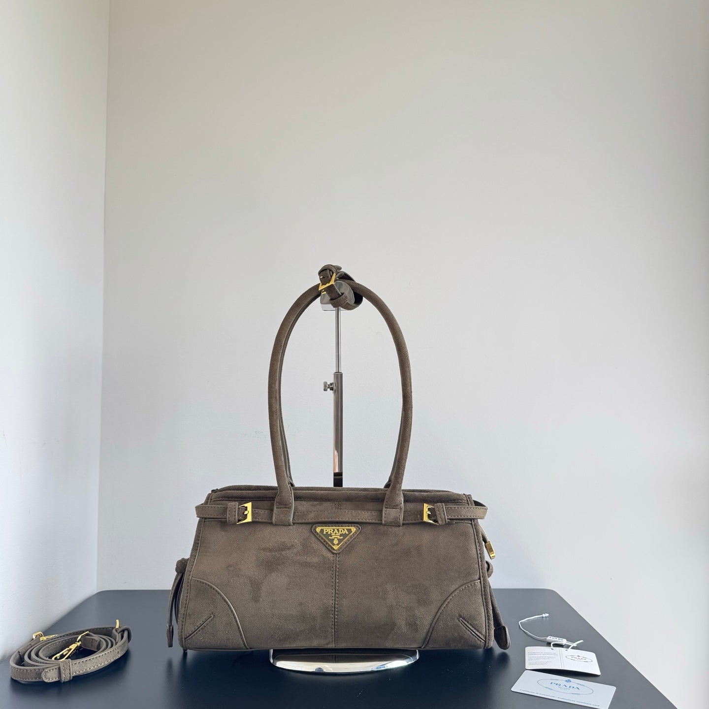 Luxury velvet leather bag