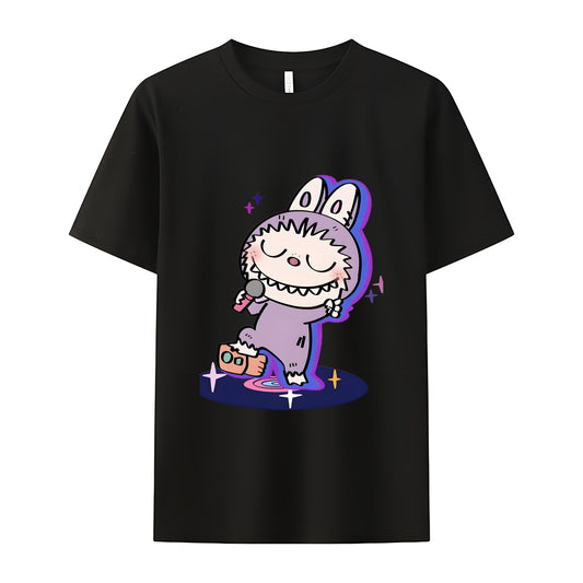 Camiseta de manga corta de Monsters Labubu the Monsters Crew Crew para regalos de Labubu Lover para novia