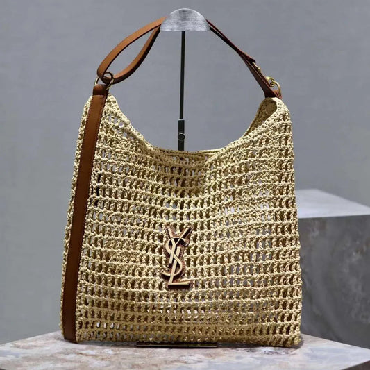 SAINT LAURENT luxury Raffia tote Bag