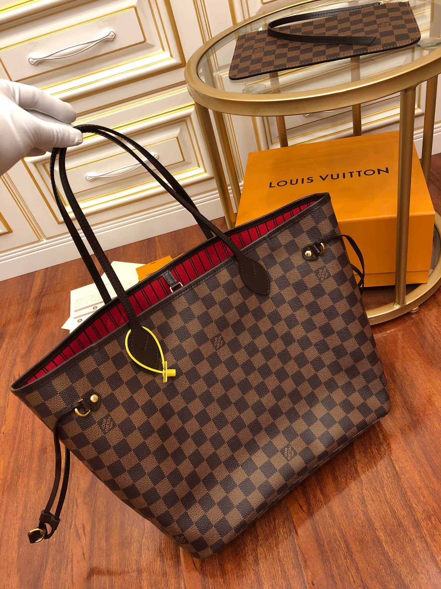Luxury Ebene Monogram Leather Bag