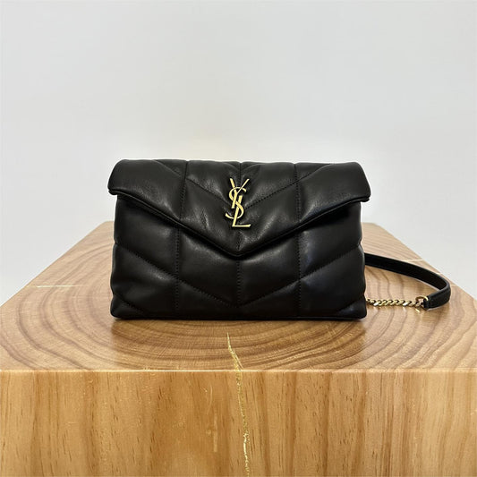 luxury | Loulou Puffer Toy Bag In Quilted Lambskin Gold Hardware Size 23x15.5x8.5