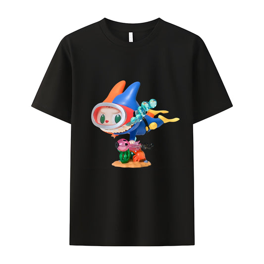 Dykker labubu Monsters besætning hals t-shirt til labubu elsker