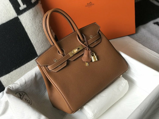 luxury HMS Handle Bag 30cm Brown