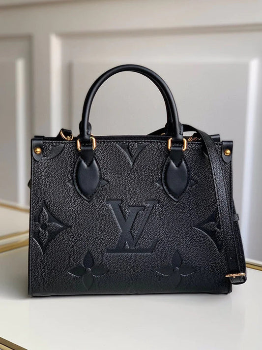 Luxury Ebene Monogram Leather Bag