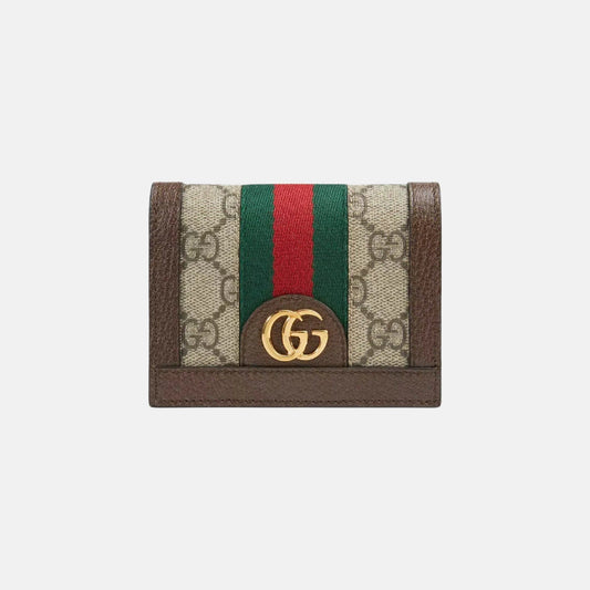 GG luxury OPHIDIA CARD CASE WALLET