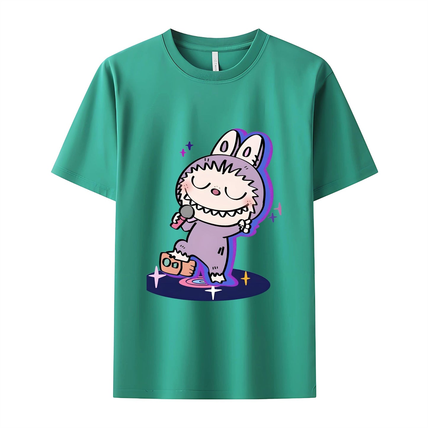 Camiseta de manga corta de Monsters Labubu the Monsters Crew Crew para regalos de Labubu Lover para novia
