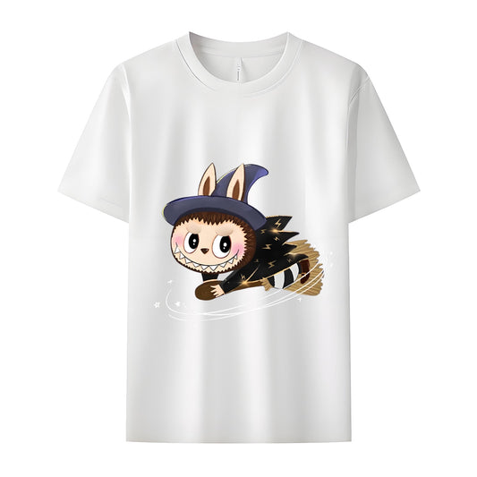 Broom jazda labubu The Monsters Crew Neck krótki rękaw