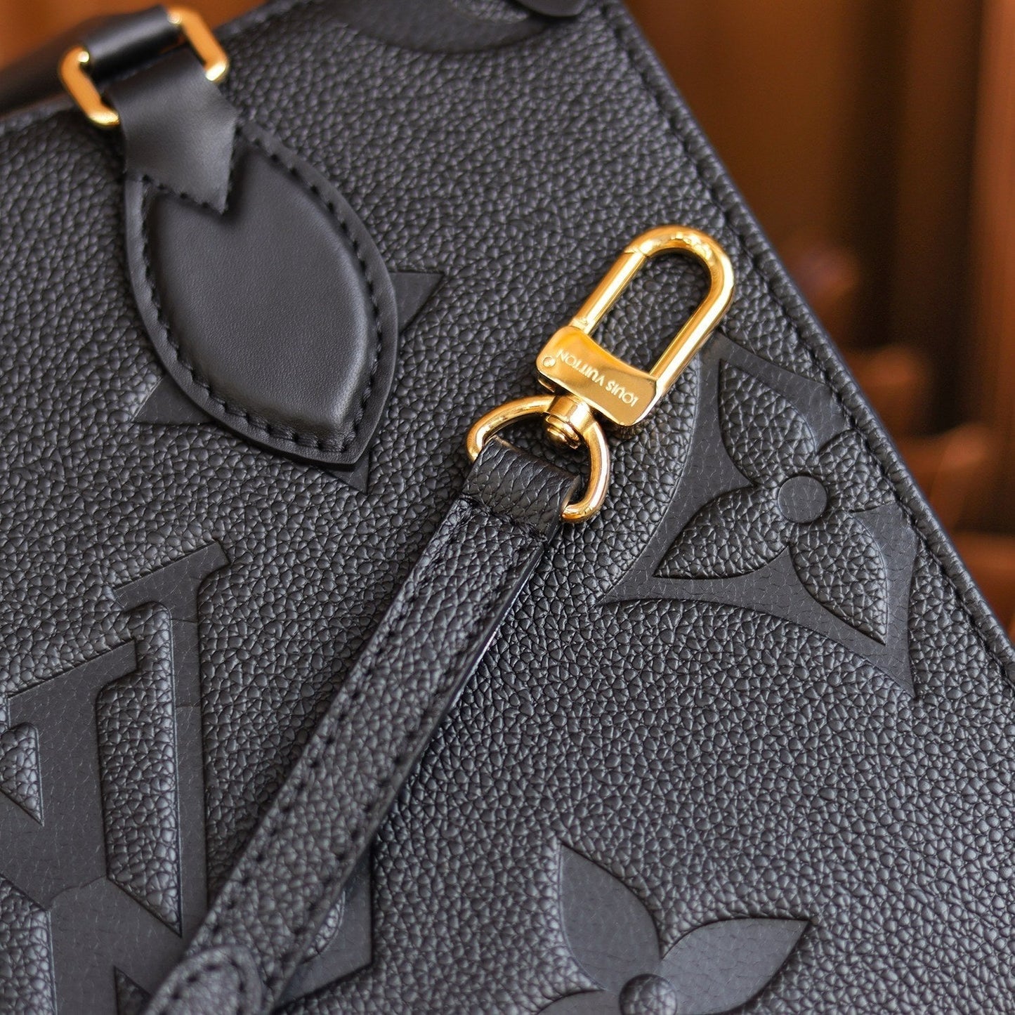 Luxury Ebene Monogram Leather Bag