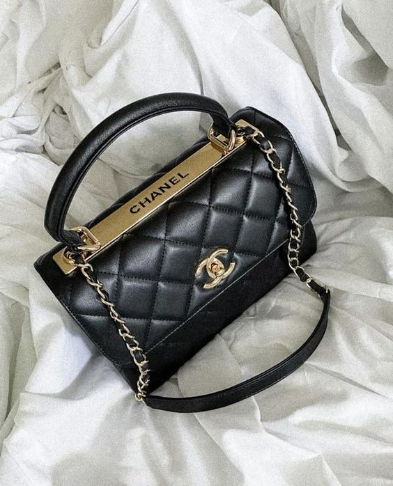 luxury Trendy CC Flap Bags-Black