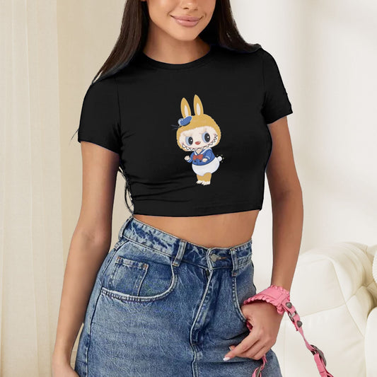 Camiseta de manga corta de Monsters Labubu the Monsters Crew Crew para regalos de cumpleaños de Labubu Lover