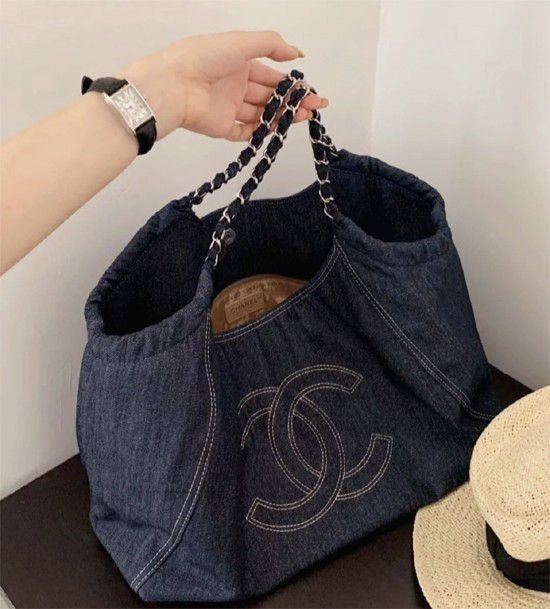 luxury Large Capacity Denim Tote Bag