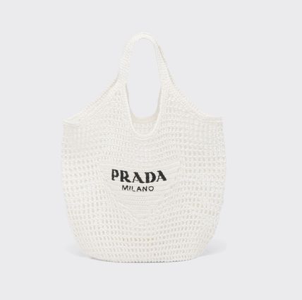 luxury Raffia Tote Bag-White