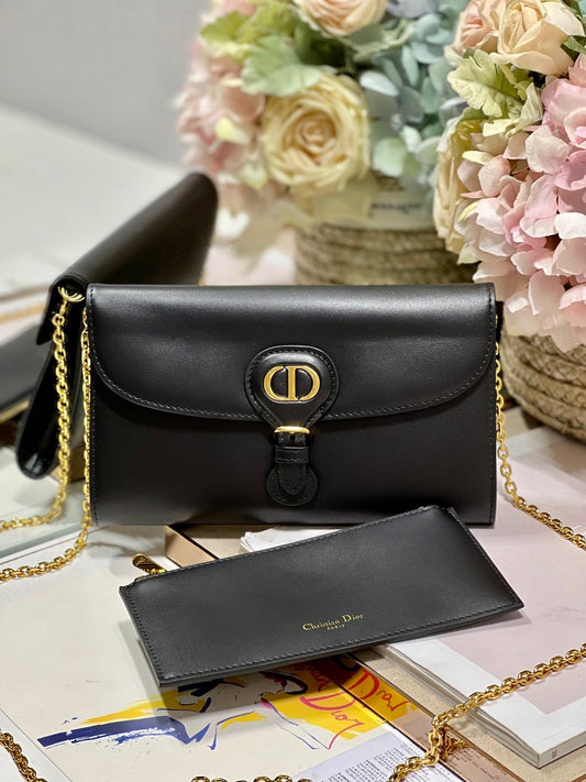 luxury Bobby Wallet on Chain East West Black - 21.5¡Á12¡Á4cm