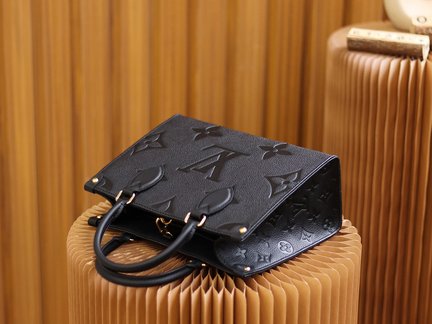 Luxury Ebene Monogram Leather Bag