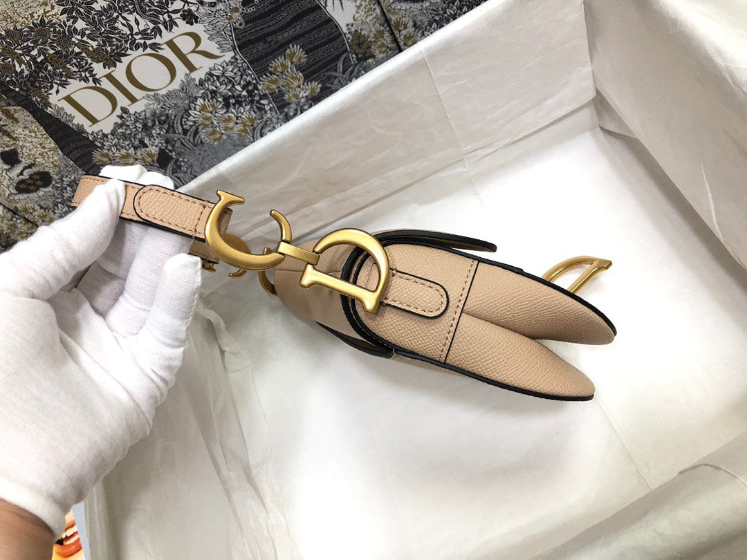 luxury Saddle Small Nude Color 21x18x5 cm