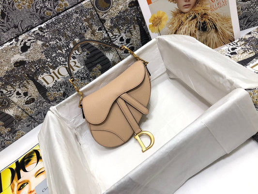 luxury Saddle Small Nude Color 21x18x5 cm
