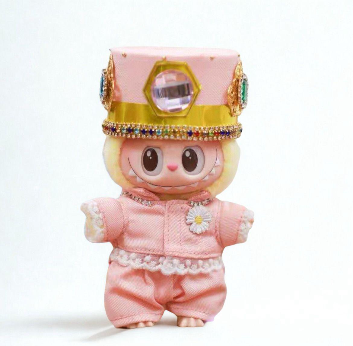 Conjunto de desfile rosa de Labubu - coleção inspirada no GD (3 itens)
