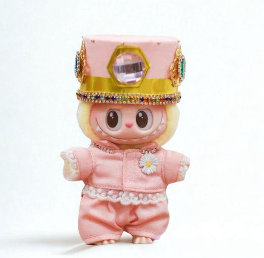 Conjunto de desfile rosa de Labubu - coleção inspirada no GD (3 itens)