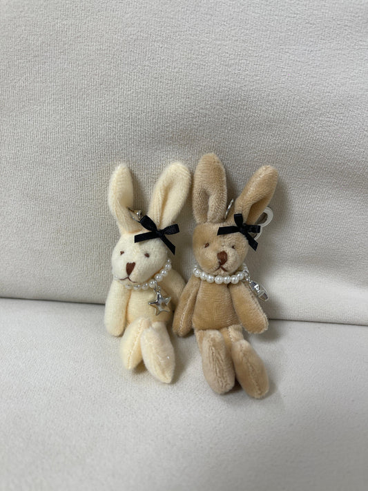 우아한 진주 긴 토끼 가방 매력