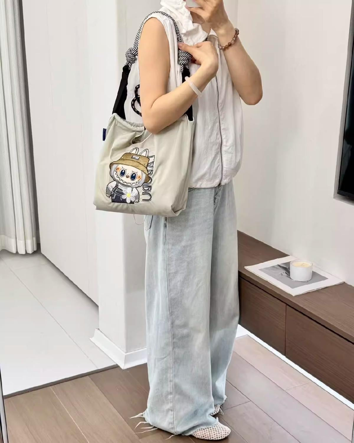 Labubu Explorer Tote Bag – Cute Meets Utility