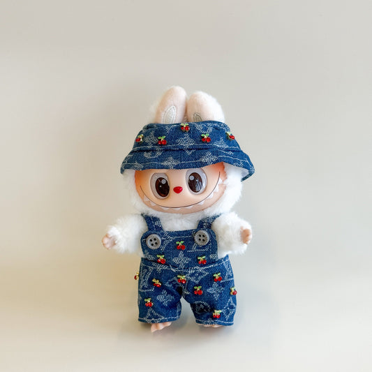 Labubu Cherry Denim Set - L.V. x Takashi M. Inspired Edition
