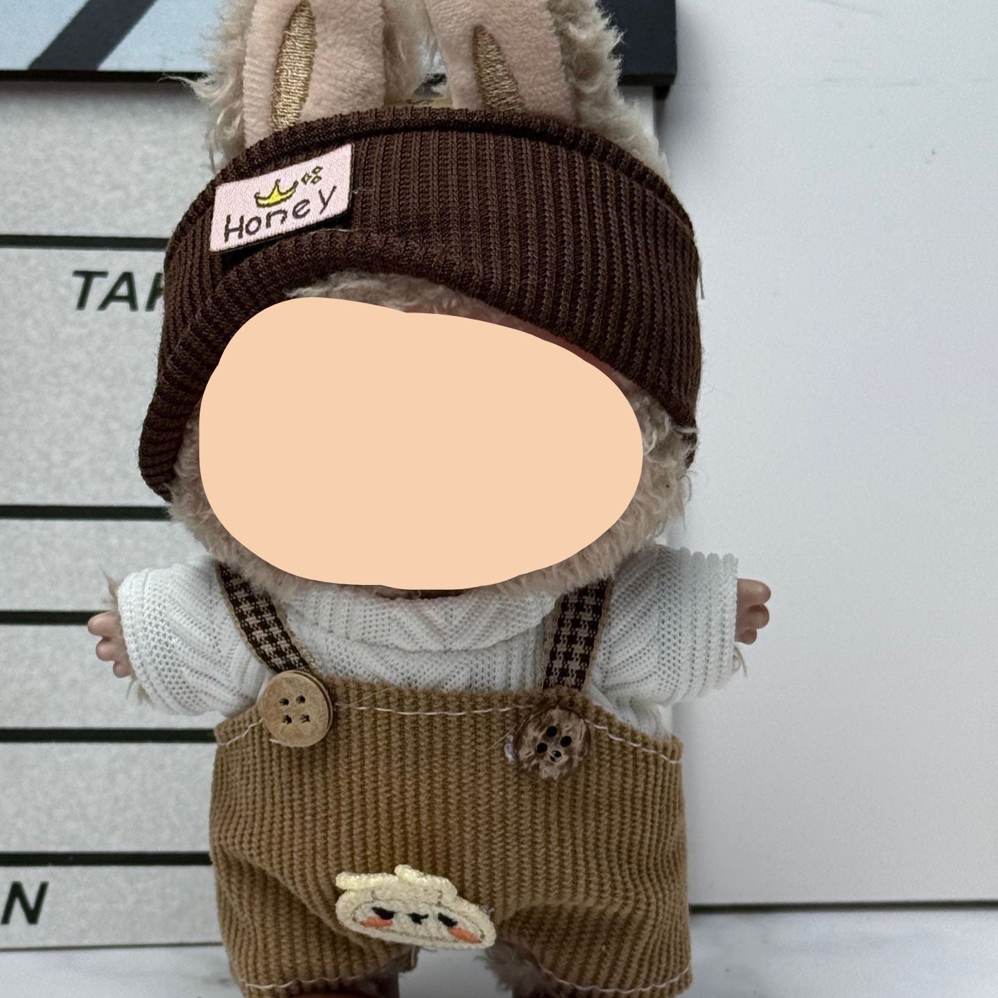 Keychain Labubo Clothes 17cm Labubo Clothing Macaron Clothes for Labubo Have a Seat Labubo Doll Clothes