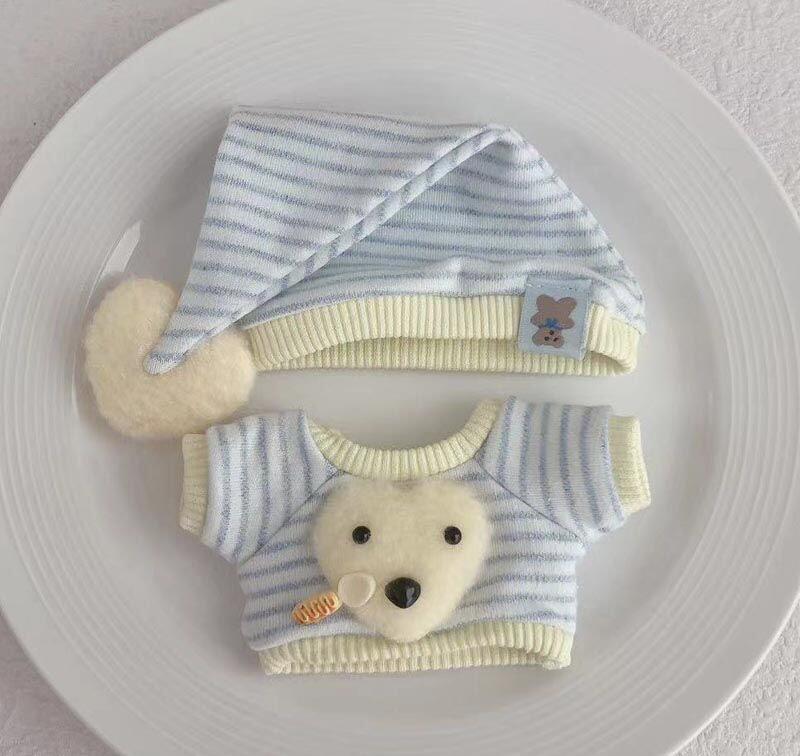 Labubo Outfits Beige Pajama Set Accessories Fashion Labubo Outfit Keychain Labubo Clothing