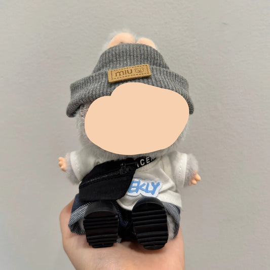 Have a Seat Labubo Doll Clothes With Bag Fashion Keychain Labubo Clothes 17cm Labubo Clothing Macaron Clothes for Labubo