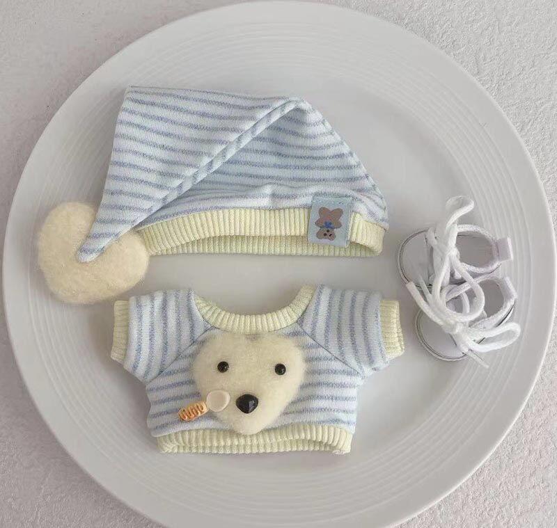Labubo Outfits Beige Pajama Set Accessories Fashion Labubo Outfit Keychain Labubo Clothing